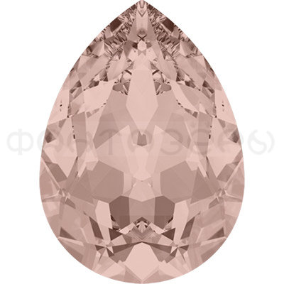 Ювелирный кристалл "Сваровски" 18 х 13 мм, бледно-розовый (v.rose 319)