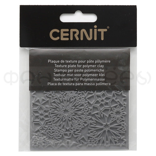 Текстура для пластики резиновая "Созвездие", 9х9 см. Cernit