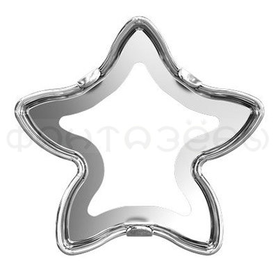 Ювелирная оправа silver  8 х  8 мм.  металл, под серебро (3PH2OH)