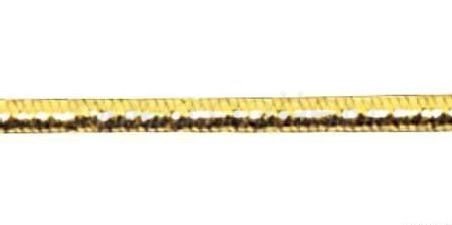 Шнур эластичный 1,5мм металлизированный (светлое золото), упак. - 5 м.