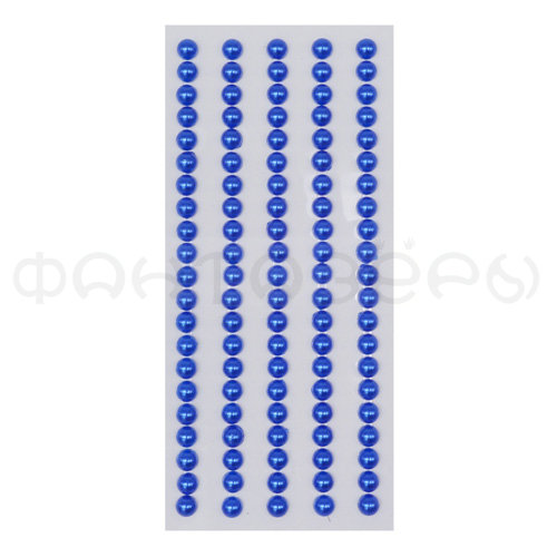 Декоративные наклейки 5мм (жемчуг) #Z37 синий