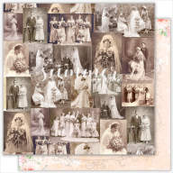 Набор бумаги &quot;Vintage Wedding&quot; 11 двусторонних листов, 30,5*30,5см, 190гр - Набор бумаги "Vintage Wedding" 11 двусторонних листов, 30,5*30,5см, 190гр