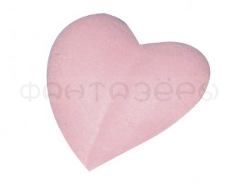 Сердца из ткани 4х6 см см  41 шт, светло-розовый