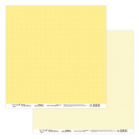 Бумага для скрапбукинга "Mr.Painter" 190 г/кв.м  30.5 x 30.5 см., 404 "Горошек, клетка"