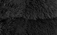 Плюш длинноворсовый 25мм. 48х48 см., black