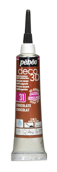 Контур deco3D "PEBEO"  №2   20 мл. #556131 шоколадный