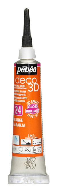 Контур deco3D "PEBEO"  №1   20 мл. #556124 оранжевый