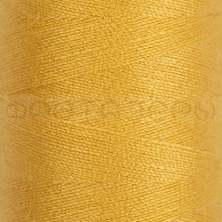 Нитки швейные 100%п/э №40/2, 365м #135 желтый