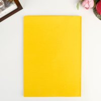 Бумага бархатная на клеевой основе пл. 150 гр "Жёлтый" формат А4