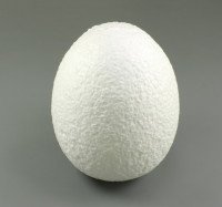 Пенопластовое яйцо шероховатое 9*7 см