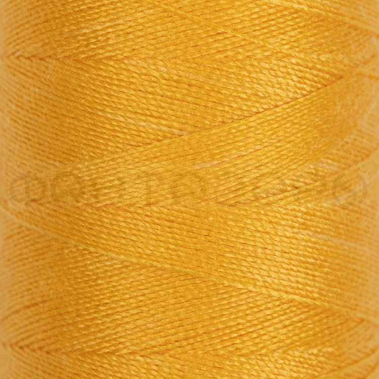 Нитки швейные 100%п/э №40/2, 365м #136 желтый