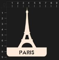 Фигурка из чипборда "Париж" из коллекции География, 7*9 см.