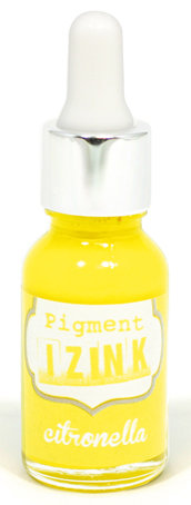 Пигментные чернила "Pigment Izink" с жемчужным эффектом, 15 мл, citronella, желтый