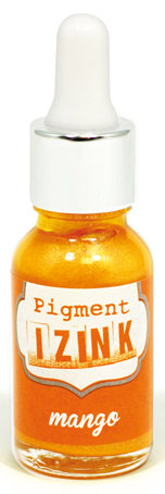 Пигментные чернила "Pigment Izink" с жемчужным эффектом, 15 мл, mango, оранжевый