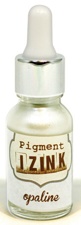 Пигментные чернила "Pigment Izink" с жемчужным эффектом, 15 мл, opaline, белый