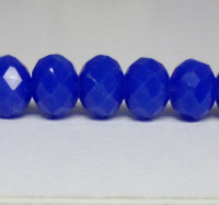Бусины стекло "Рондель" 6 мм. 50±3шт., цвет синий керамика (С320)