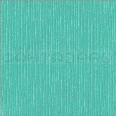 Кардсток с текстурой льна 30,5*30,5см, цвет зеленовато-голубой
