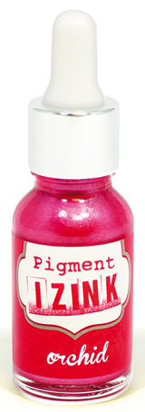 Пигментные чернила "Pigment Izink" с жемчужным эффектом, 15 мл, orchid, розовый