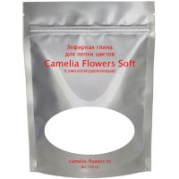 Зефирная полимерная глина Camelia Flowers Soft, 100 гр., белая