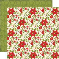 Бумага 30*30 см This and That Christmas Collection "POINSETTIAS"