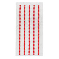 Декоративные наклейки 3мм (жемчуг) #Z1 красный