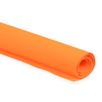 Пластичная замша (фоамиран иранский) 1 мм.  60 x 70 см ± 3 см. #06 Оранжевый
