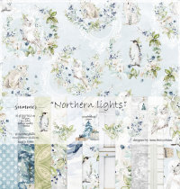 Набор двусторонней бумаги "Northern lights" 190гр, 30,5*30,5см, 10 листов +1 бонус