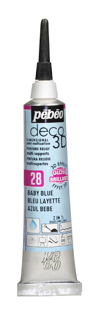 Контур deco3D "PEBEO"  №1   20 мл. #556128 нежно-голубой