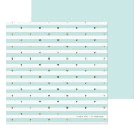 Бумага для скрапбукинга «Мятная полоска», 20 × 20 см, 180 г/м 3015872