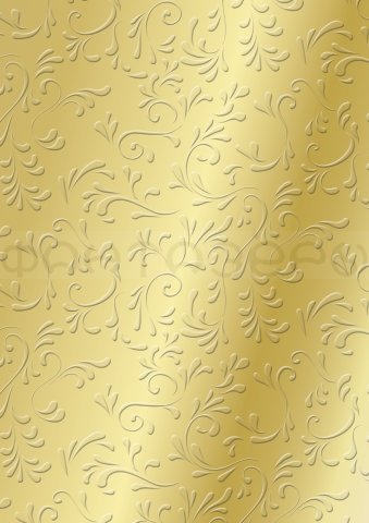 Картон ROMA 220 гр с рельефным рисунком, А4, золотой