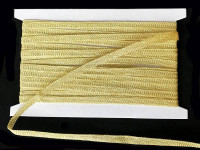Кружево вязаное  7мм, уп. 2,25м, цв.золото