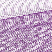 Фатин 26±2 г/кв.м 50 х 50 см. 100% полиэстер #19-3542 фиолетовый