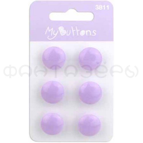 Пуговицы "My Buttons" "Light Purple Rounds", 6шт.