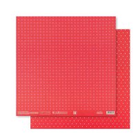 Бумага для скрапбукинга «Красная базовая», 30.5 × 32 см, 180 г/м.