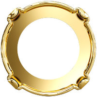 Ювелирная оправа gold  18 мм.  металл, под золото (3PH2O3)