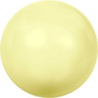 Бусины стеклянные "Сваровски"  кристалл под жемчуг  5 мм  5 шт., нежно-желтый (yellow 945)