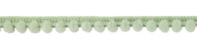 Лента декоративная "Шарики" 10 мм, 1 метр #063 св.зеленый