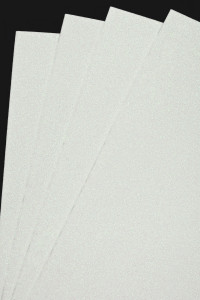 Фоамиран глиттерный, перламутровый 2 мм., белый №005