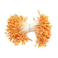 Тычинки для искусственных цветов 0,3*6см, оранжевый