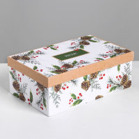 Коробка "Новогодняя" 35*20*12,5 см.