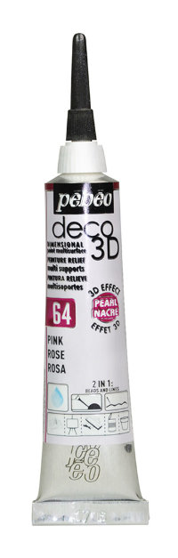 Контур deco3D "PEBEO"  №2   20 мл. #556164 розовый перламутровый