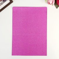 Бумага на клеевой основе пл. 80 гр "Блеск ярко-розовый" формат А4