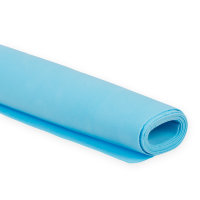 Пластичная замша (фоамиран иранский) 1 мм.  60 x 70 см ± 3 см. #21 Голубой