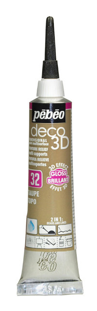 Контур deco3D "PEBEO"  №2   20 мл. #556132 серо-коричневый