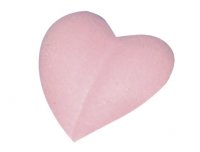 Сердца из ткани 4х6 см см  41 шт, светло-розовый