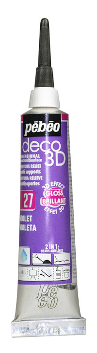 Контур deco3D "PEBEO"  №1   20 мл. #556127 фиолетовый