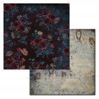 Лист двусторонней бумаги "Charming roses" 190гр, 30,5*30,5см