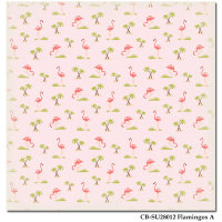 Бумага 30*30 см Summer Lovin Collection, Flamingos CB-SU28012